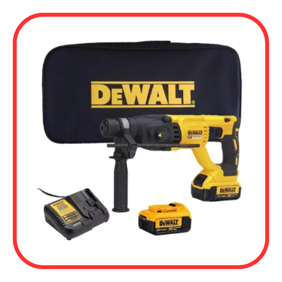Martelete Perfurador e Rompedor Dewalt Modelo DCH133M2 com Maleta 1 Carregador 2 Baterias