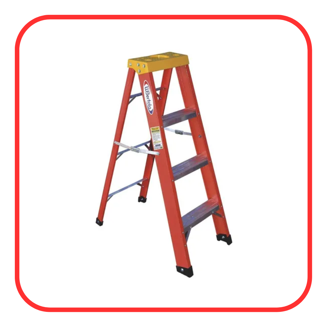 escada de fibra tesoura